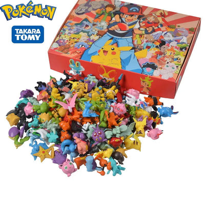 144 Style Pokemon Figure Toys Anime Pikachu Action Figure Model Ornamental Decoration Collect Toys For Children's Christmas Gift - Slobuy