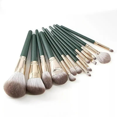 14Pcs Makeup Brushes Set Large Fluffy Soft Eye Shadow Foundation Brush Women Cosmetic Powder Blush Blending Beauty Make Up Tools - Slobuy