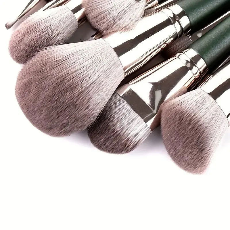 14Pcs Makeup Brushes Set Large Fluffy Soft Eye Shadow Foundation Brush Women Cosmetic Powder Blush Blending Beauty Make Up Tools - Slobuy