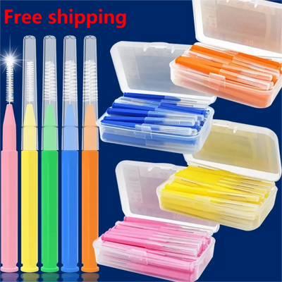 30/150Pcs Interdental Brushes Health Care Tooth Escova Interdental Cleaners Orthodontic Dental Teeth Brush Oral Hygiene Tool - Slobuy