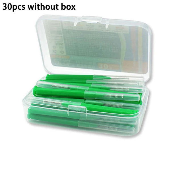 30/150Pcs Interdental Brushes Health Care Tooth Escova Interdental Cleaners Orthodontic Dental Teeth Brush Oral Hygiene Tool - Slobuy