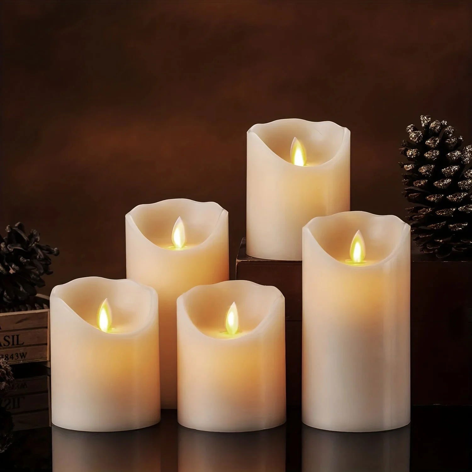 1Pc 10/12.5/15CM LED Electric Candle Lamp Flameless Candles Battery Powered Candles for Wedding Decor Birthday Party Supplies - Slobuy