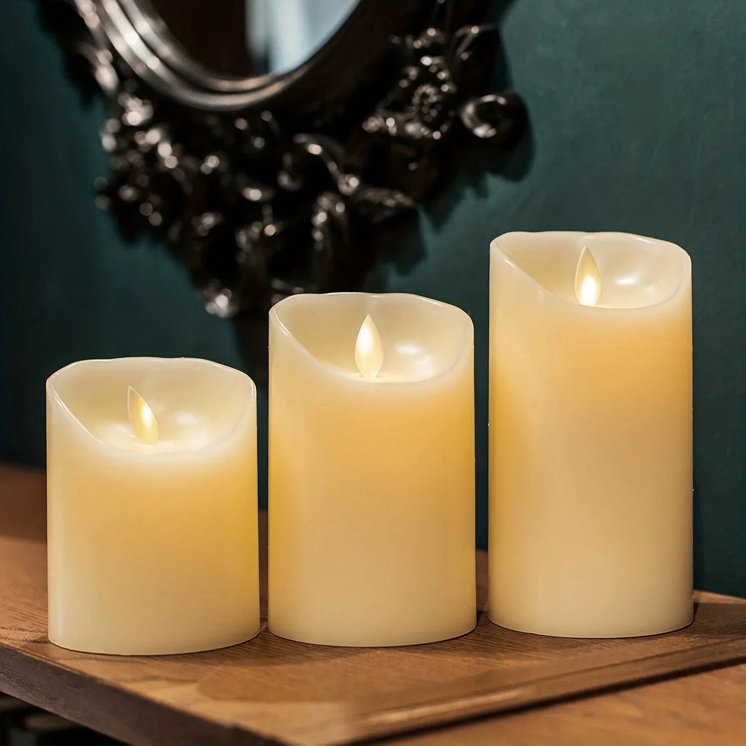 1Pc 10/12.5/15CM LED Electric Candle Lamp Flameless Candles Battery Powered Candles for Wedding Decor Birthday Party Supplies - Slobuy