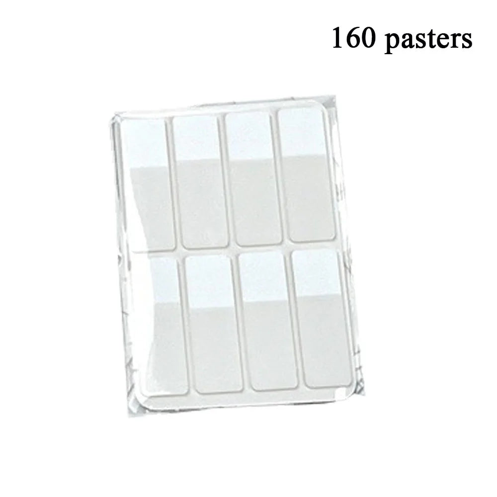 80/160Pcs Transparent Sticky Notes Memo Bookmark Marker Sticker Self Adhesive Label Paper Office School Supplies Stationery - Slobuy