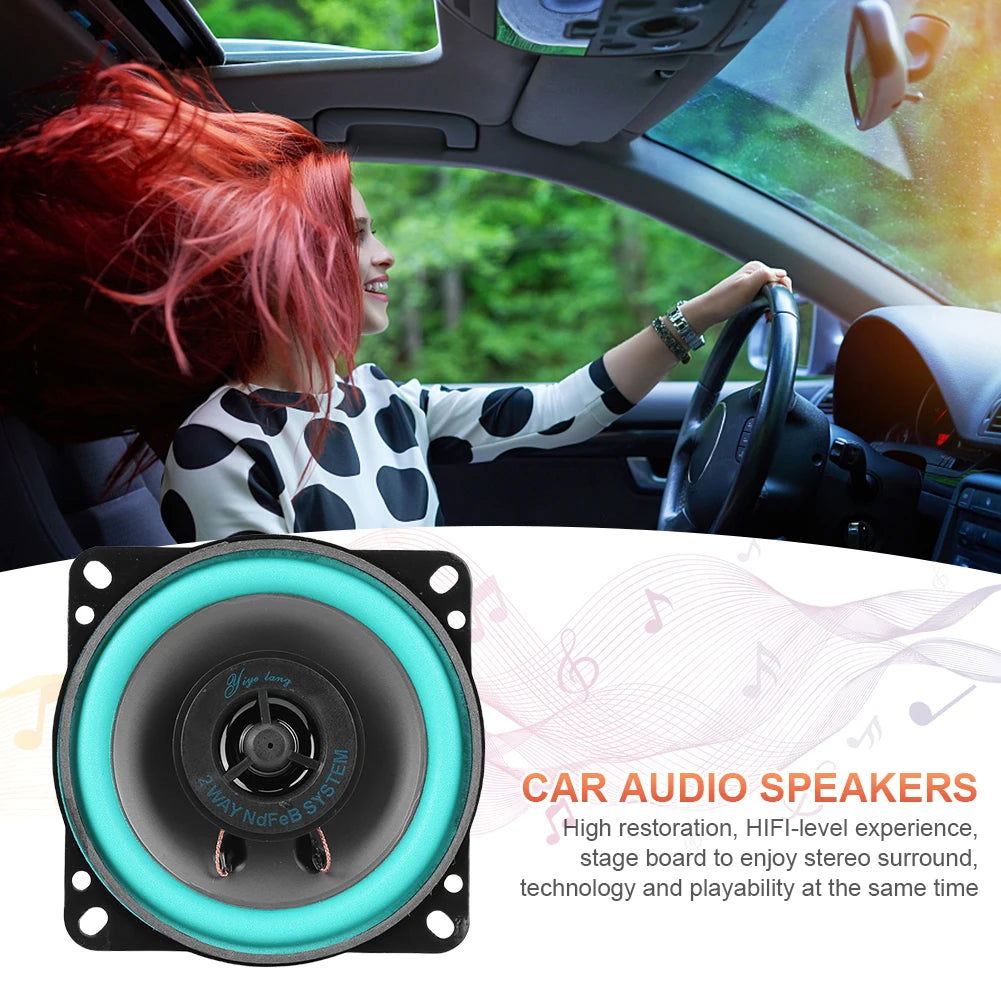 4/5/6 Inch Car Speakers 100/160W HiFi Coaxial Subwoofer Universal Automotive Audio Music Full Range Frequency Car Stereo Speaker - Slobuy