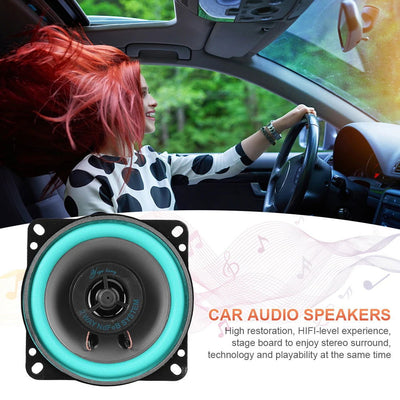 4/5/6 Inch Car Speakers 100/160W HiFi Coaxial Subwoofer Universal Automotive Audio Music Full Range Frequency Car Stereo Speaker - Slobuy