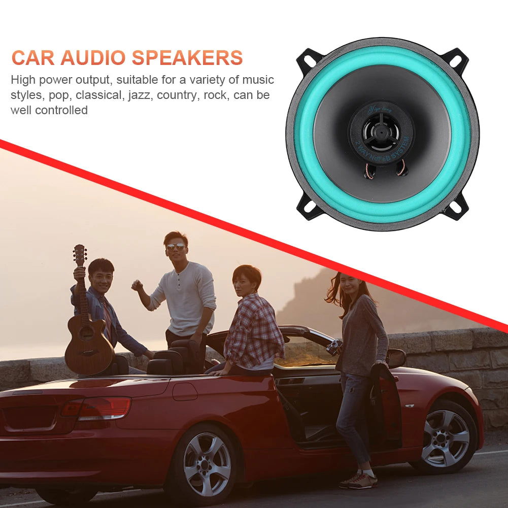 4/5/6 Inch Car Speakers 100/160W HiFi Coaxial Subwoofer Universal Automotive Audio Music Full Range Frequency Car Stereo Speaker - Slobuy