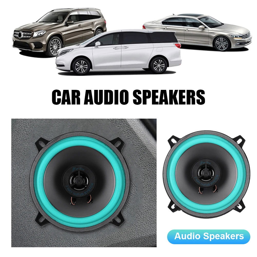 4/5/6 Inch Car Speakers 100/160W HiFi Coaxial Subwoofer Universal Automotive Audio Music Full Range Frequency Car Stereo Speaker - Slobuy