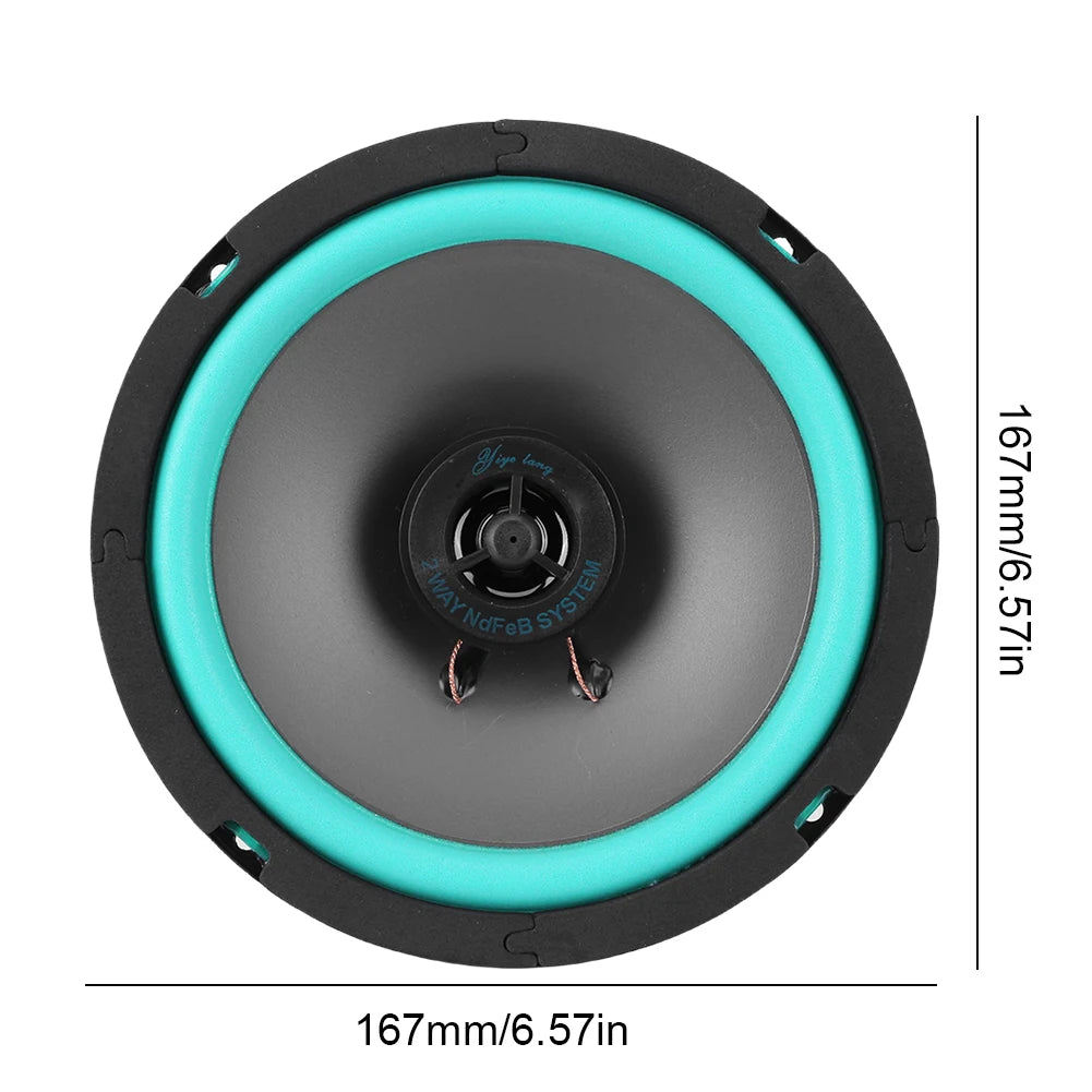 4/5/6 Inch Car Speakers 100/160W HiFi Coaxial Subwoofer Universal Automotive Audio Music Full Range Frequency Car Stereo Speaker - Slobuy