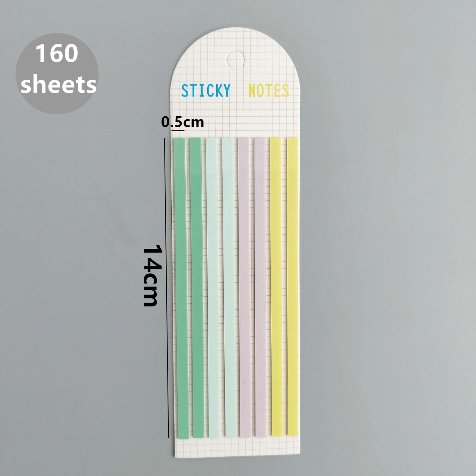 160 Sheets Transparent Sticky Notes Self-Adhesive Reading Annotation for Books Notepad Bookmarks  Memo Pad Index Tabs - Slobuy