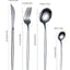 16PCS cutlery set stainless steel tableware knife and fork spoon teaspoon tableware package quality gold cutlery sets - Slobuy