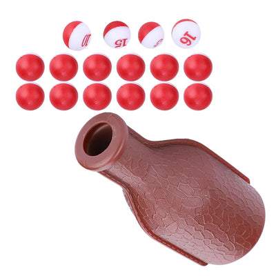 16 Numbered Billiards Accessory Billiards Dice Rubber Dice Bottle for kelly pea and pill pool and others Indoor Outdoor Game - Slobuy
