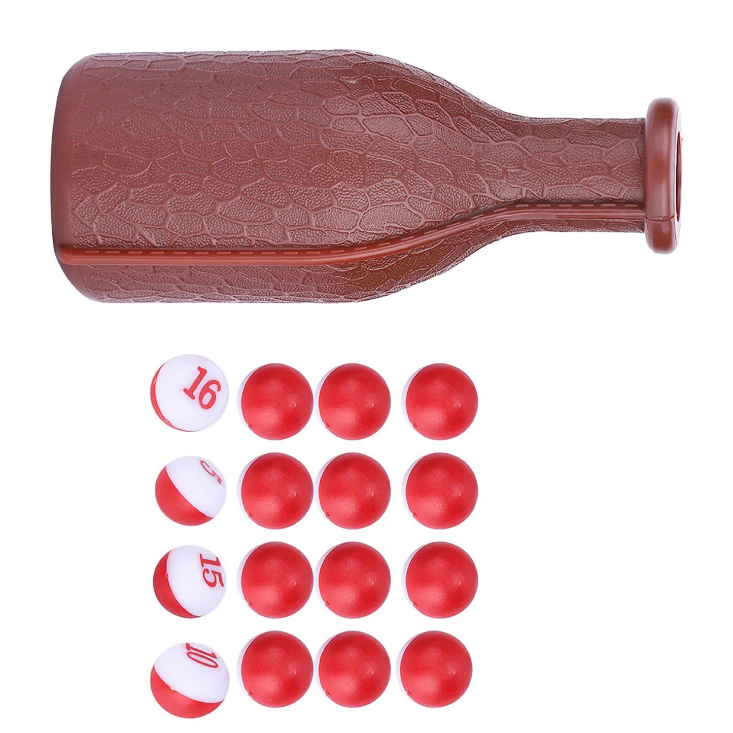 16 Numbered Billiards Accessory Billiards Dice Rubber Dice Bottle for kelly pea and pill pool and others Indoor Outdoor Game - Slobuy