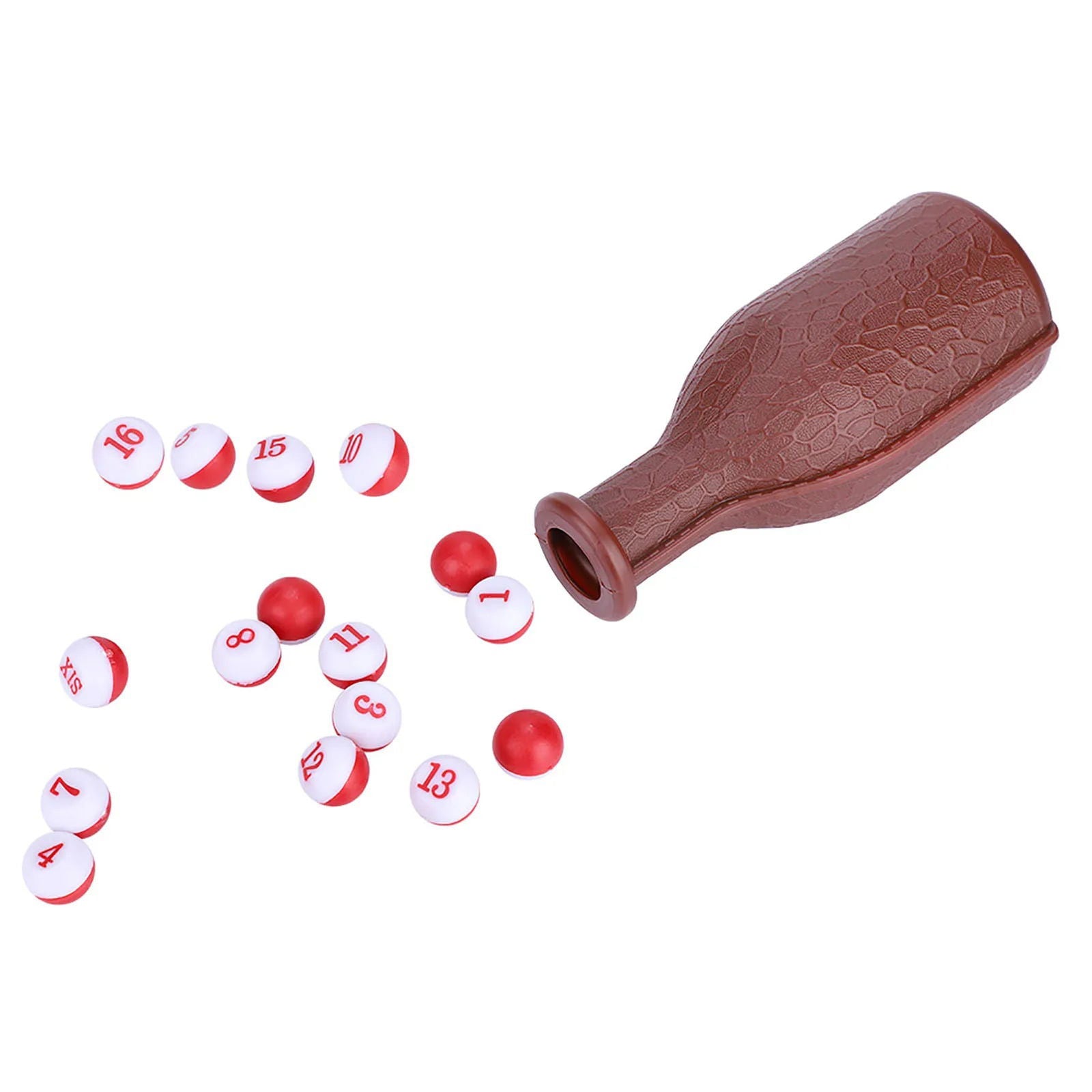 16 Numbered Billiards Accessory Billiards Dice Rubber Dice Bottle for kelly pea and pill pool and others Indoor Outdoor Game - Slobuy