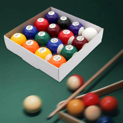 16 Pieces Pool Balls Pool Table Lightweight Multipurpose Resin Billiard Ball Set for Leisure Recreation Desktop Game Rooms Bars - Slobuy