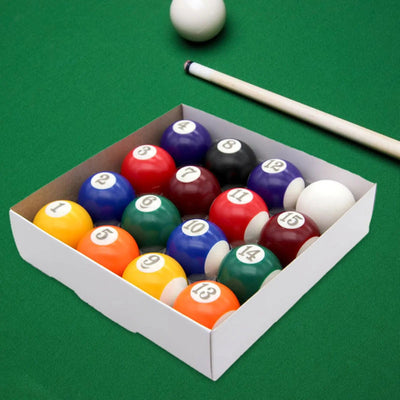 16 Pieces Pool Balls Pool Table Lightweight Multipurpose Resin Billiard Ball Set for Leisure Recreation Desktop Game Rooms Bars - Slobuy