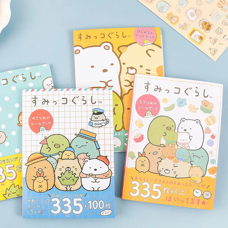 16 Sheets Kawaii Stickers Book DIY Scrapbooking Journal Planner Notebook Diary Decor Phone Stickers Office Japanese Stationery - Slobuy