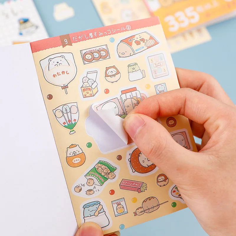 16 Sheets Kawaii Stickers Book DIY Scrapbooking Journal Planner Notebook Diary Decor Phone Stickers Office Japanese Stationery - Slobuy