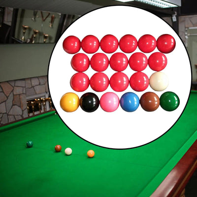 Snooker Balls Set Complete 22 Balls 2 1/16" for Pool Table Resin Balls Pool Balls for Official Game Ball British Billiard - Slobuy