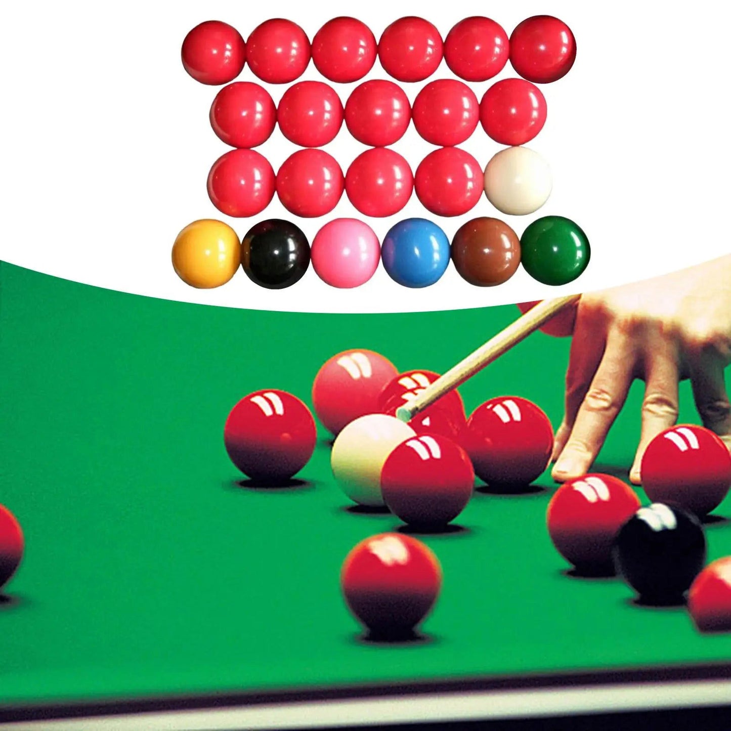Snooker Balls Set Complete 22 Balls 2 1/16" for Pool Table Resin Balls Pool Balls for Official Game Ball British Billiard - Slobuy