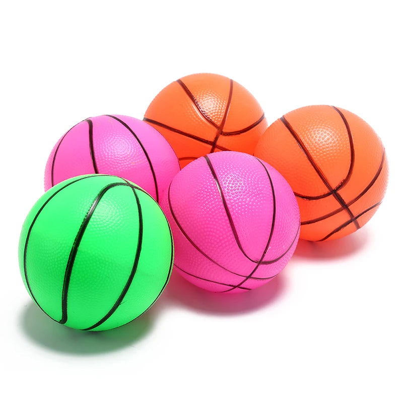 1pc 12cm/16cm Random Color Inflatable PVC Basketball volleyball beach ball Kid Adult sports Toy - Slobuy