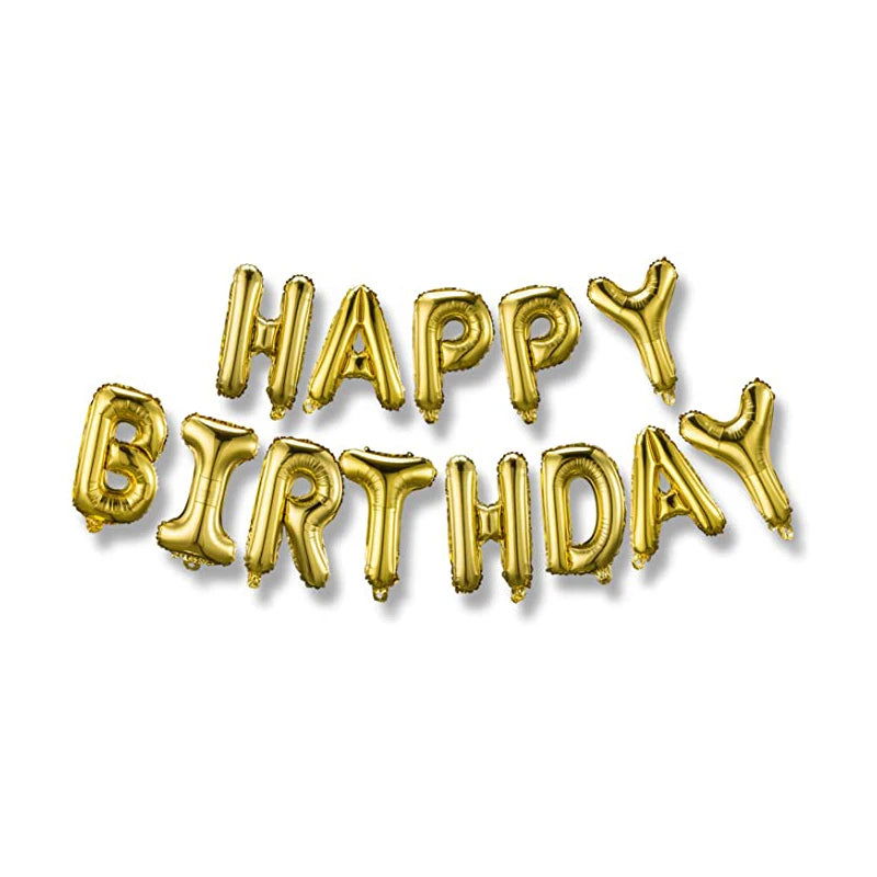 16inch Birthday Balloons Decoration Rose Gold Foil Letter Balloon Set Happy Birthday Globos Kids Party Banner Supplies - Slobuy