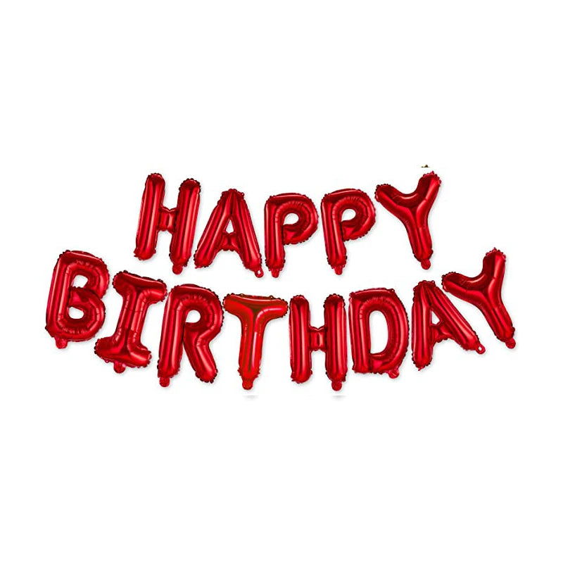 16inch Birthday Balloons Decoration Rose Gold Foil Letter Balloon Set Happy Birthday Globos Kids Party Banner Supplies - Slobuy