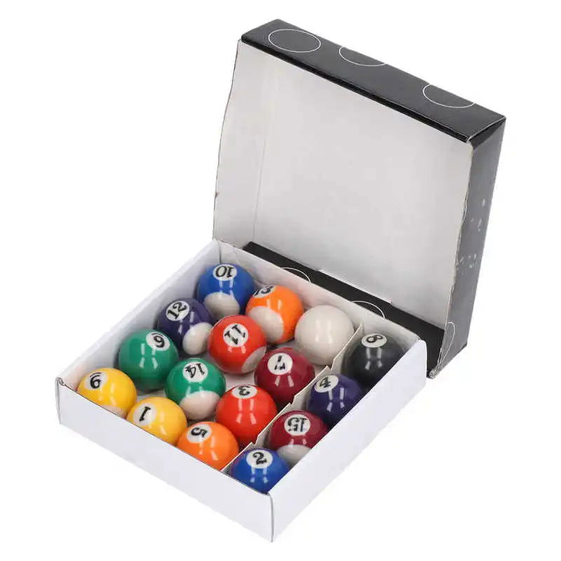 16pcs 32mm38mm25mm Mini Billard Balls Impact Resistant Eco Friendly Resin Small Pool Table Ball Set for Kids Game Room - Slobuy