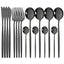 16pcs Pink Gold Dinnerware Tableware Set Mirror Stainless Steel Cutlery Kitchen Knife Fork Spoon Restaurant Wedding Flatware Set - Slobuy