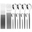 16pcs Pink Gold Dinnerware Tableware Set Mirror Stainless Steel Cutlery Kitchen Knife Fork Spoon Restaurant Wedding Flatware Set - Slobuy