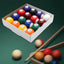 16x Billiard Ball Set 1.26'' Resin Pool Table Multipurpose Mini Pool Ball for Exercise Game Rooms Leisure Desktop Indoor - Slobuy