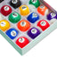 16x Mini Billiards Table Balls Set Small Pool Cue Balls Mini Pool Ball Set Set for Leisure Sports Recreation Games Home Playroom - Slobuy