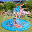 Children Play Spray Mat  100/170cm Beach Inflatable Water Sprinkler Pad Outdoor Game Toy Lawn Swimming Pool Mat Kids Toys - Slobuy