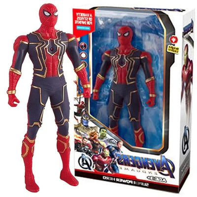 17 Cm Children Toys Marvel Anime Figures Spiderman Hulk Action Figure Iron Man Cartoon Kids Toy Christmas Gift Glow Doll Hobbies - Slobuy