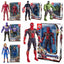 17 Cm Children Toys Marvel Anime Figures Spiderman Hulk Action Figure Iron Man Cartoon Kids Toy Christmas Gift Glow Doll Hobbies - Slobuy