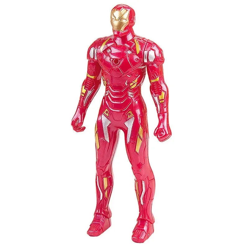 17 Cm Children Toys Marvel Anime Figures Spiderman Hulk Action Figure Iron Man Cartoon Kids Toy Christmas Gift Glow Doll Hobbies - Slobuy