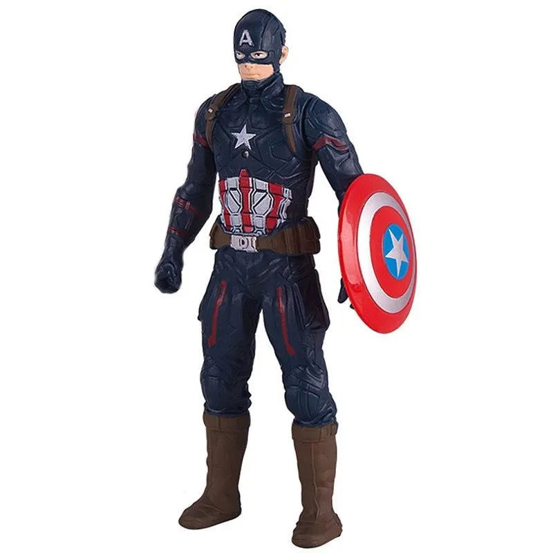 17 Cm Children Toys Marvel Anime Figures Spiderman Hulk Action Figure Iron Man Cartoon Kids Toy Christmas Gift Glow Doll Hobbies - Slobuy