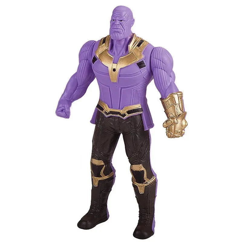 17 Cm Children Toys Marvel Anime Figures Spiderman Hulk Action Figure Iron Man Cartoon Kids Toy Christmas Gift Glow Doll Hobbies - Slobuy