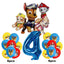 17pcs Cartoon PAW Patrol Birthday Decoration Aluminum Film Digital Balloon Set Dog Chase Marshall Skye Kids Party Supplies Toys - Slobuy