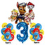 17pcs Cartoon PAW Patrol Birthday Decoration Aluminum Film Digital Balloon Set Dog Chase Marshall Skye Kids Party Supplies Toys - Slobuy