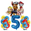 17pcs Cartoon PAW Patrol Birthday Decoration Aluminum Film Digital Balloon Set Dog Chase Marshall Skye Kids Party Supplies Toys - Slobuy