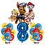 17pcs Cartoon PAW Patrol Birthday Decoration Aluminum Film Digital Balloon Set Dog Chase Marshall Skye Kids Party Supplies Toys - Slobuy
