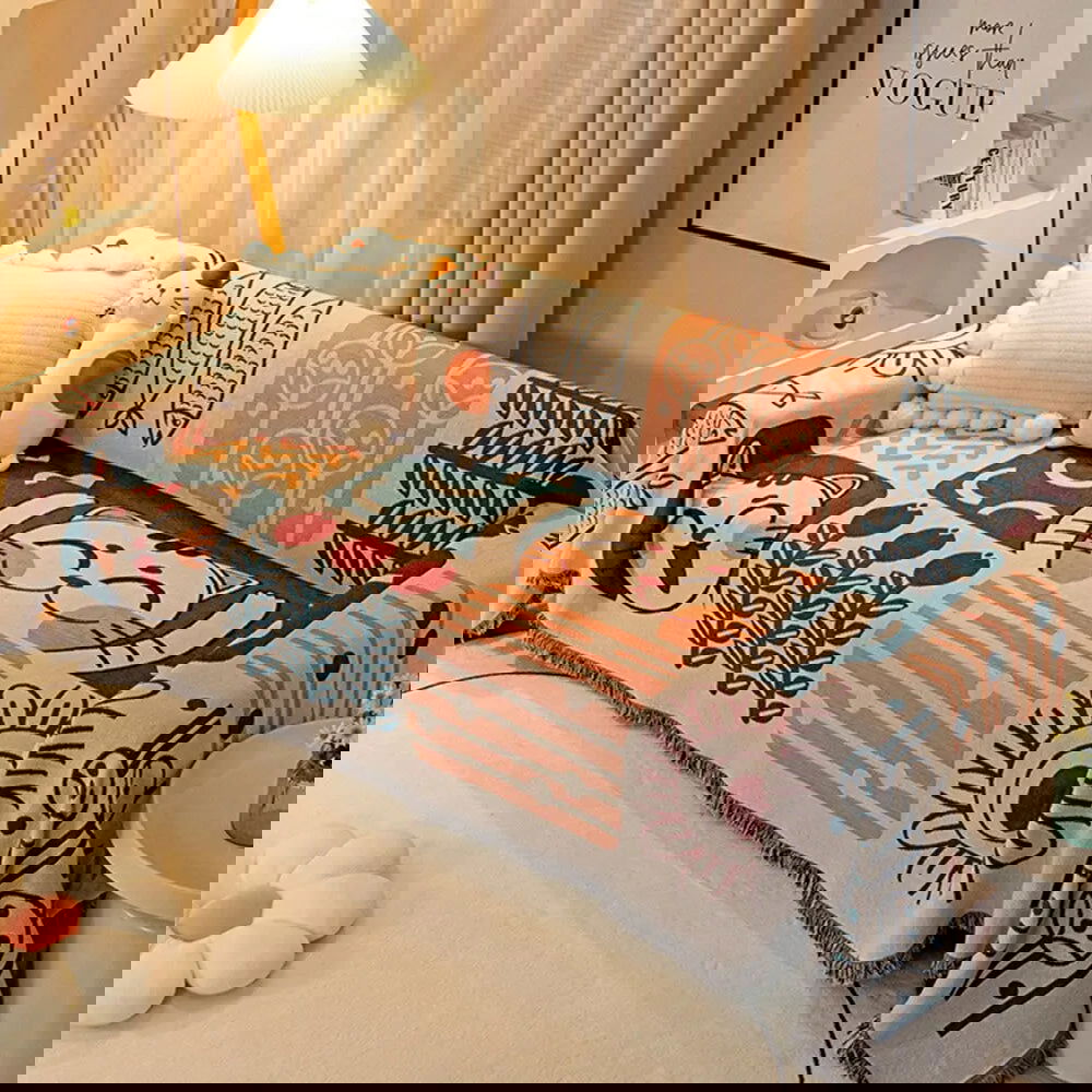 180*230CM Luxury Sofa Cushion Cartoon Seat Sofa Covering Pet Practical Furniture Protection Field Four Seasons Plush Sofa Cover - Slobuy