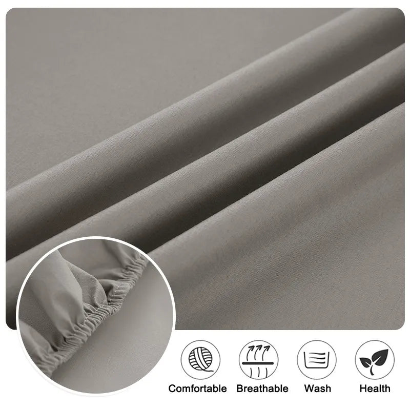 Waterproof Bed Cover,Fitted Bed Sheets With Elastic Band Anti-slip,Adjustable Mattress Protector,Double Bed Sheets 160/180x200cm - Slobuy