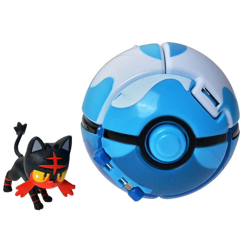 18 Styles New Pokemon Pokeball Deformation Toys Pikachu Charmander Blastoise Mewtwo Action Figure Anime Model Children's The Toy - Slobuy
