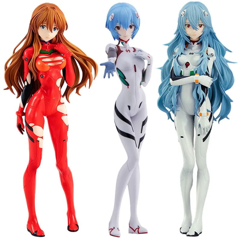 18cm Neon Genesis Evangelion Anime Figure EVA Short Hair Rei Ayanami Action Figure Asuka Figurine PVC Collection Model Doll Toys - Slobuy