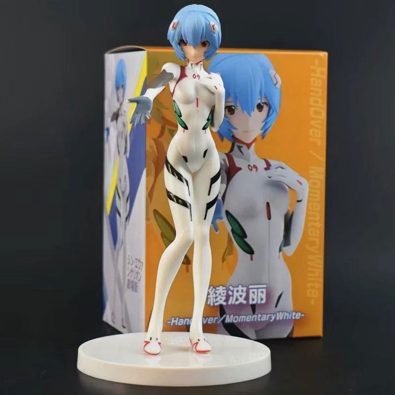 18cm Neon Genesis Evangelion Anime Figure EVA Short Hair Rei Ayanami Action Figure Asuka Figurine PVC Collection Model Doll Toys - Slobuy
