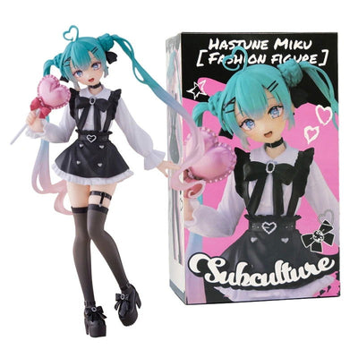 18cm Sexy Girl Hatsune Miku Anime Figure Fashion Subclture Miku Action Figure Room Decorations PVC Collection Model Doll Toys - Slobuy