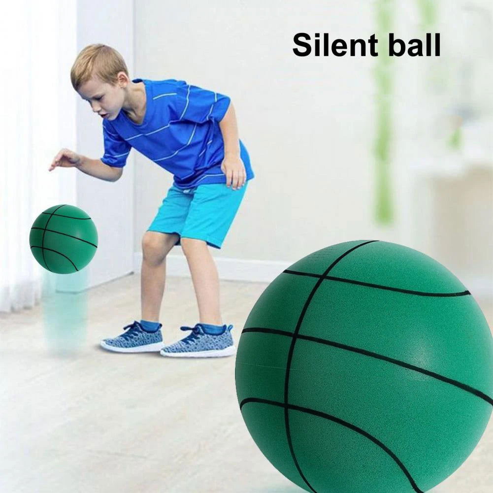 Diameter 21/18cm Silent Basketball Foam Sports Ball Indoor Mute Basketball Children Sports Outdoor Foam Toys Baby Silent Bounce - Slobuy