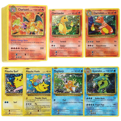 1996 1st Edition Pokemon Foil Flash Cards Charizard Blastoise Venusaur Mewtwo Game Collection PTCG Proxy Cards - Slobuy